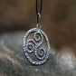 Spiral Triskele Symbol Pendant Sterling Silver Viking Jewelry