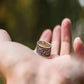 Wolf Ornament Ring Handmade Sterling Silver Viking Ring